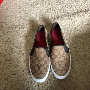 Coach slip ons